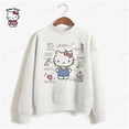 thumbnail image 4 of Sudadera con capucha de otoño HELLO KITTY, sudadera de gran tamaño para mujer, jerséis Harajuku, moda coreana, tops de manga larga a juego, ropa de calle, 4 of 5