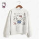 thumbnail image 4 of Sudadera con capucha de otoño HELLO KITTY, sudadera de gran tamaño para mujer, jerséis Harajuku, moda coreana, tops de manga larga a juego, ropa de calle, 4 of 5