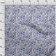 thumbnail image 3 of oneOone Georgette Viscose Medium Blue Fabric Floral Sewing Craft Projects Fabric Prints By Yard 42 Inch Wide, 3 of 5