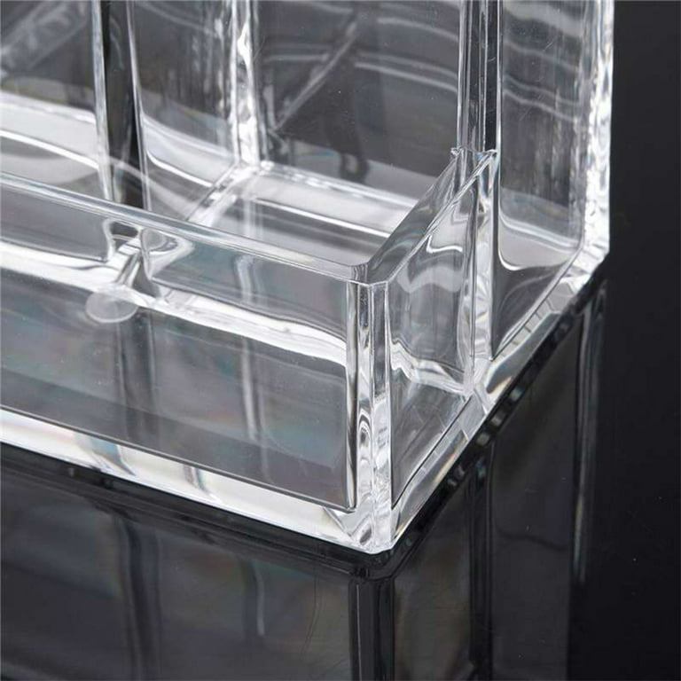 7 Compartment Desktop Organizer, Clear Acrylic Pen Holder (8.7 x 6.5 x 4.52  In), PACK - Kroger