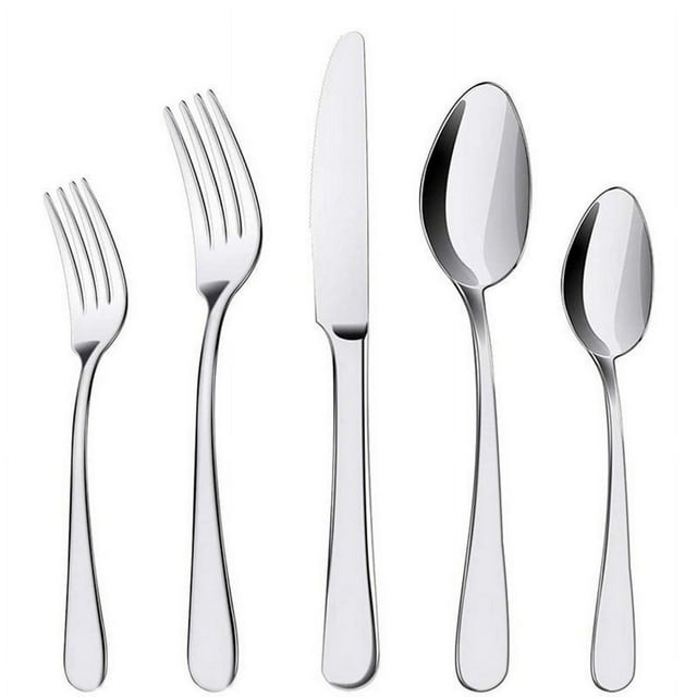 Flatware Set Stainless Steel Flatware Service Tableware Cutlery Include Knife/Fork/Spoon Mirror Polished Dishwasher Safe