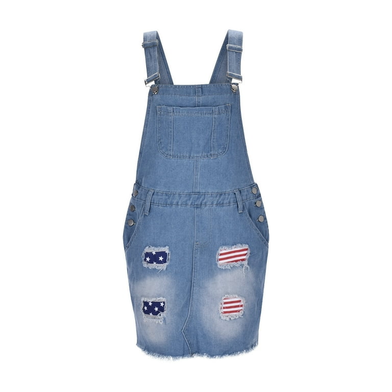 Women's Patchwork Denim Overalls 2025 Summer Casual Women's Patchwork Denim Overalls 2025 Summer Casual