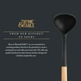 thumbnail image 7 of Thyme & Table Silicone 13" Beechwood Handle Black Kitchen Ladle, 7 of 7