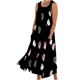 thumbnail image 1 of Vestido de Verano Casual sin Mangas de Lino de Cuello Redondo Impreso Maxi, Vestido de Verano Largo Y Cómodo, 1 of 5