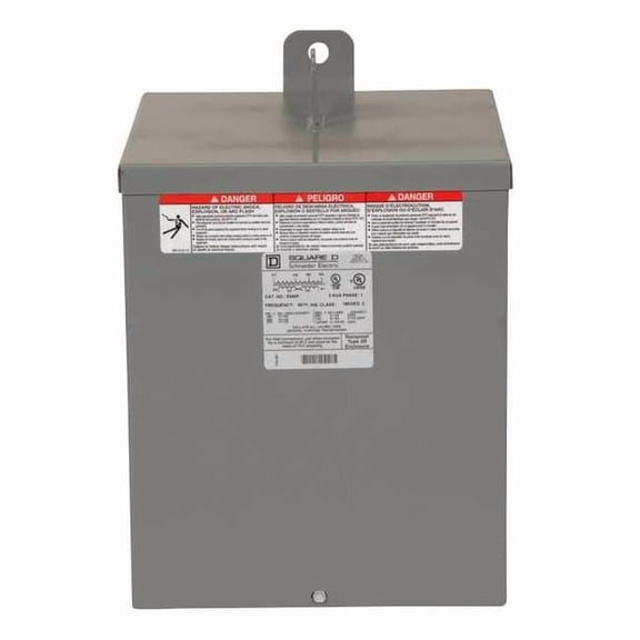 Square D General Purpose Transformer, 5 kVA, NEMA 3R, 120/240V AC, 480V AC 5S40F