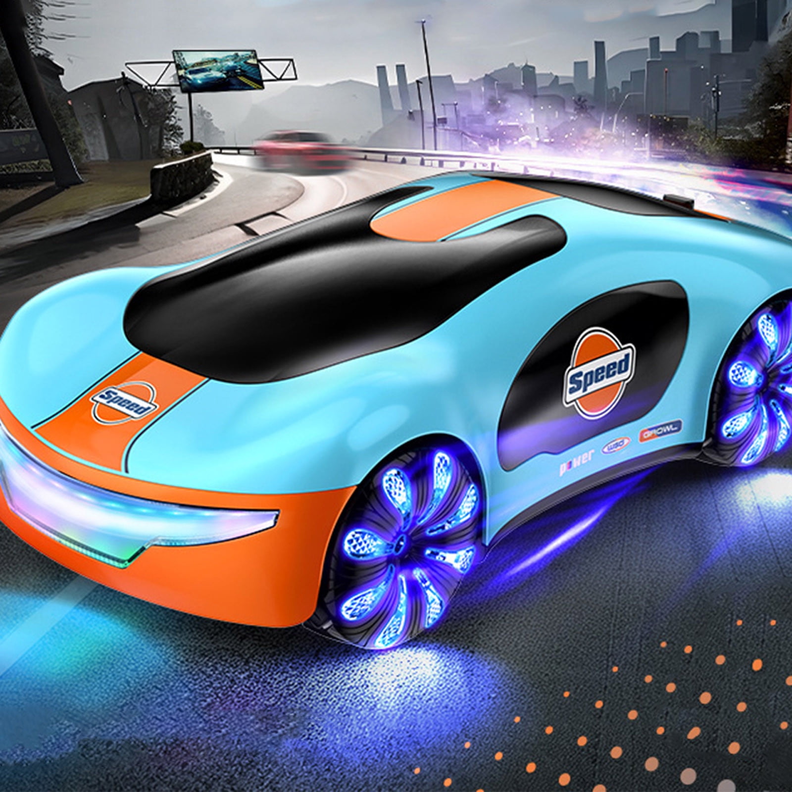 C-511 A Gesture Induction Remote Control Racing Car New Energy Concept Led Streamer Drift Sports Vehicle Toy #4DD6B