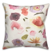 Creative Products Heirloom Poppies 18 x 18 Spun Poly Pillow