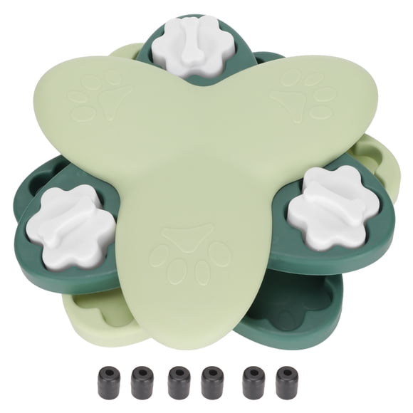 Juguetes de entrenamiento para perros, divertidos y divertidos, juegos multifuncionales para perros, dispensador de premios para perros, cachorros y gatos, color verde.