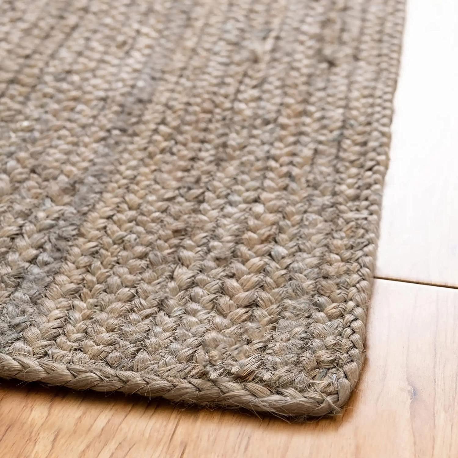 Agro Richer Grey Dye Rectangle Jute Area Rugs for Living, Carpet for Kitchen outdoor & Indoor (4x6" Feet)