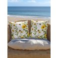 thumbnail image 5 of Outdoor Pillows Waterproof, Summer Botanical Bedding Throw Pillows with Insert for Couch Sofa Bed, Daisy Greenery Pastoral Bee 16x16 Inch Pillowcases Decorative Camping Patio Pillow Set of 2, 5 of 8