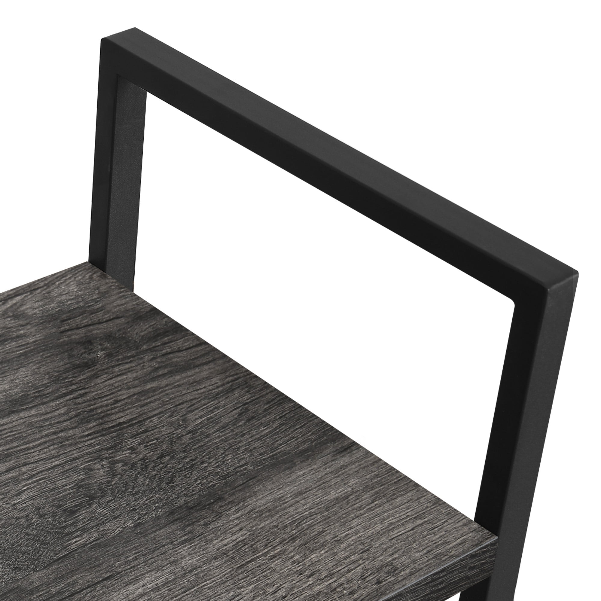 Dextrus 6 Tiers Ladder Bookshelf, 69 inch Classically Modern Freestanding Bookcase,Modern Open Display Storage Organizer Book Shelves in Living Room/Home/Office, Black & Gray