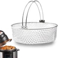 Niyofa 21CM Air Fryer Mesh Basket 304 Stainless Steel Steamer Basket