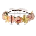 thumbnail image 4 of MEICHEN Fascinator Hats for Women Women Flower Hair Garland Crown Headband Floral Wreath Hairband All Seasons Fashion Must Have, 4 of 4