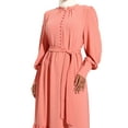 thumbnail image 4 of Salmon - Crew neck - Unlined - Modest Dress - Refka, 4 of 5