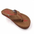 thumbnail image 6 of Budweiser 854008-size11-12 Script Logo Mens Flip Flop Sandals, Brown -Size 11-12, 6 of 6