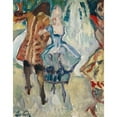 thumbnail image 2 of Leo Putz 15x18 Black Ornate Wood Framed Double Matted Museum Art Print Titled - Garden Party (C1922), 2 of 5