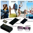 thumbnail image 7 of KANASTAL Large Fit over Glasses Sunglasses for Women Polarized Men UV Protection, Trendy Square Purple Fit over Sun Glasses for Driving Riding, 7 of 7