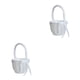 thumbnail image 1 of Cateissary Flower Basket Portable Lightweight Simple Durable Simple Elegant Holder Accessory Wedding Tear Ornaments Resistant Soft 2Conjunto, 1 of 6