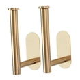 thumbnail image 4 of 2 soportes para cortinas, accesorios multiusos para armario de cocina, soporte para papel higiénico Oro, 4 of 9