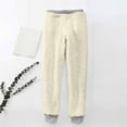 thumbnail image 4 of Womens' Warm Legging Tummy Control Printed Leggings With Elastic Drawstring Pockets And Thick Insulation Pants On Clearance, 4 of 8
