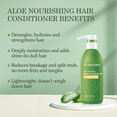 thumbnail image 5 of Aloderma Aloe Nourishing Hair Conditioner Made with Fresh Organic Aloe Vera for Dry, Damaged Hair - Deeply Hydrates and Nourishes Hair and Scalp, Leaving it Soft & Refreshed - Crambe Seed Oil - 16oz, 5 of 9