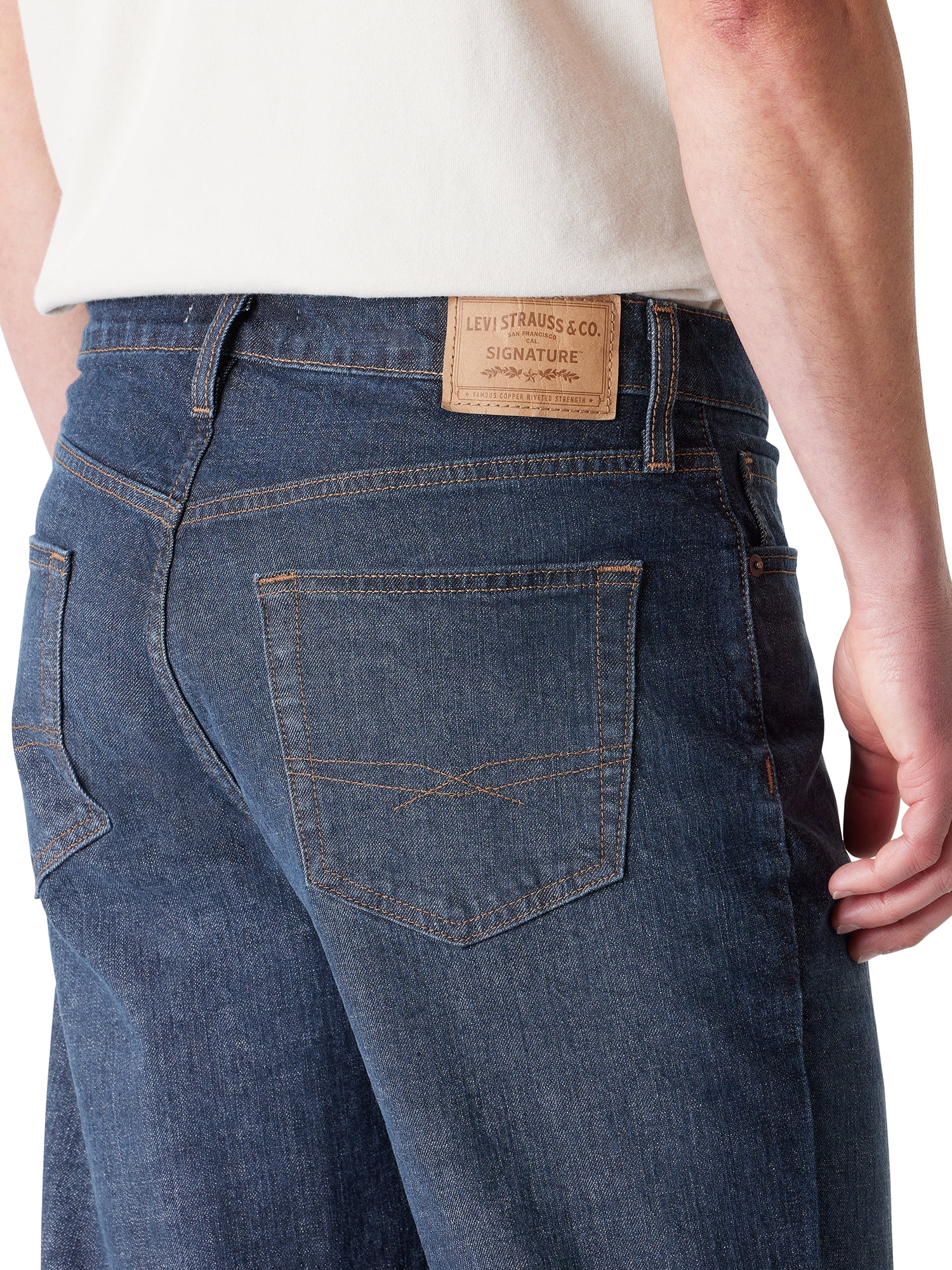 Levi Strauss Signature Men's and Big and Tall Athletic Fit Jeans
