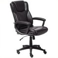thumbnail image 1 of Pemberly Row Chaise de Bureau Moderne en Similicuir Noire à Hauteur Réglable, 1 of 14