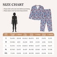 thumbnail image 4 of Honeii winter Dachshund Print Women's Pajama Sets Long Sleeve Button Down Sleepwear Nightwear Soft Pjs Lounge Sets 2PCS-Medium, 4 of 7