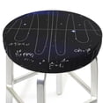 thumbnail image 3 of Balery Mathematica Science Velvet Round Bar Chair Cushion Cover Adjustable, Protects From Scratches And Stains, Soft & Washable Ideal For Wooden And Metal Stools - 13 Inch, 3 of 7