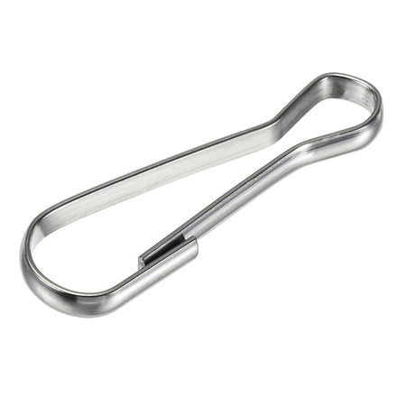 

Uxcell Spring Hooks Snap Clip Hooks 50x15x3.8mm 304 Stainless Steel 36Pack