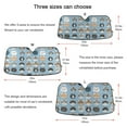 thumbnail image 5 of Yayeee Car Windshield Sun Shade Universal Fit Front Visor Protector, Vibrant Cute Cat, 5 of 8