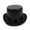 Black, variant on Sequin Top Hat for Adults - Glittery Stage Magician Jazz Hat, Shiny Carnival Party Prop & Costume Accessory, Vintage Nightclub Performance Headwear Black