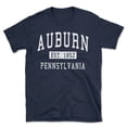 thumbnail image 1 of Auburn Pennsylvania Classic Established Men's Cotton T-Shirt, 1 of 1