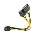 thumbnail image 2 of tredstone 15Pin SATA Male To (6+2) PCI-E Male Video Card Power Supply Adapter shipping 0804 1Set, 2 of 6
