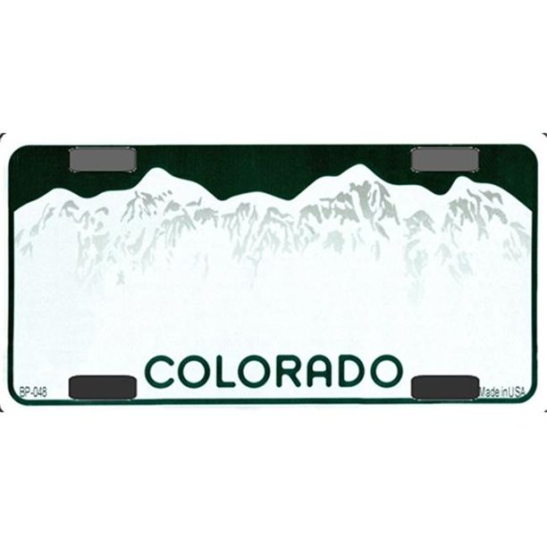 Bp 048 Colorado State Background Blanks Flat Bicycle License Plates Blanks For Customizing Walmart Com Walmart Com