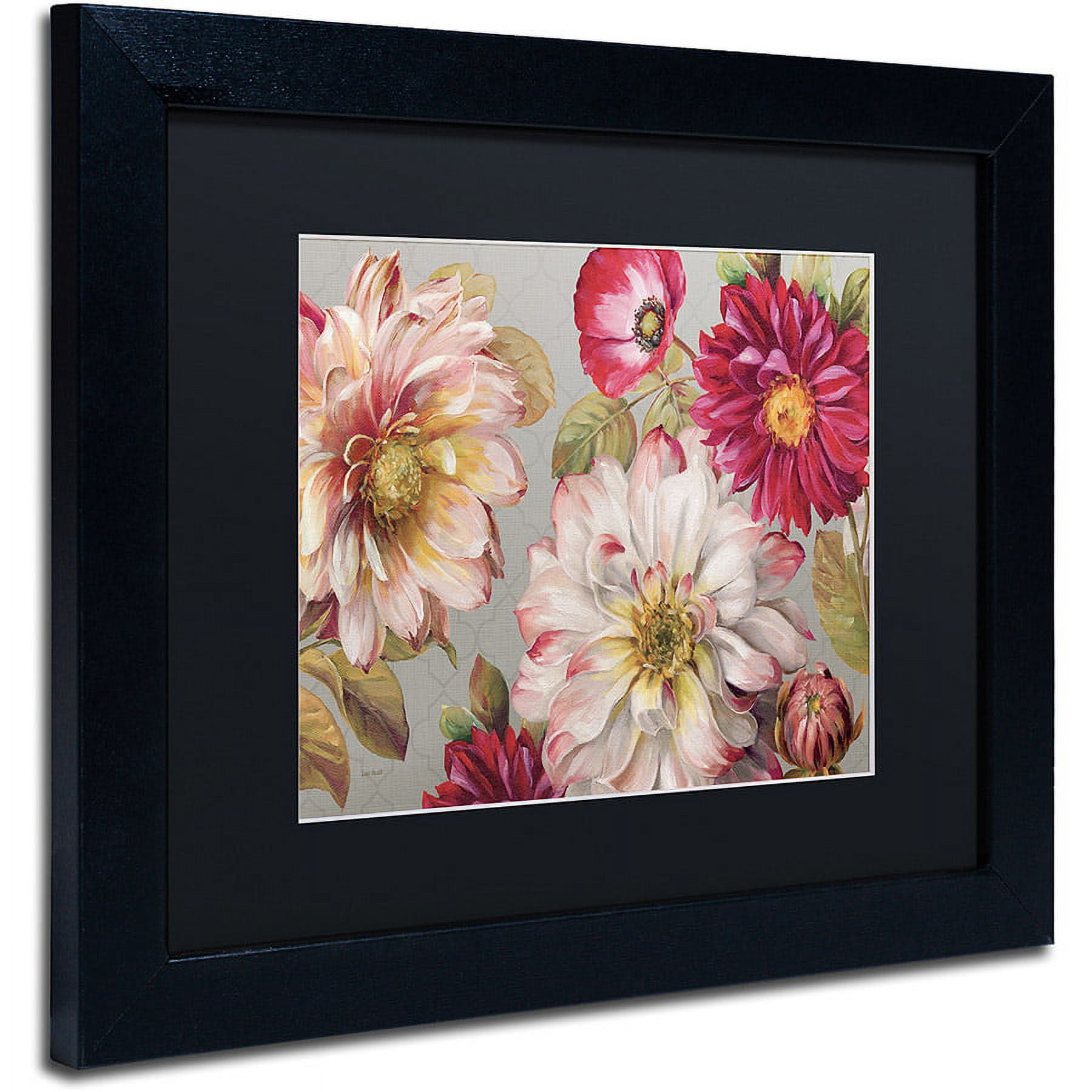 Trademark Fine Art "Classically beautiful I" Canvas Art by Lisa Audit, Black Matte, Black Frame