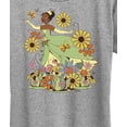 thumbnail image 3 of Disney Princess - Tiana Retro Florals -  Women's Short Sleeve Graphic T-Shirt, 3 of 5