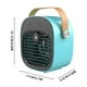 thumbnail image 3 of Mini aire acondicionado Bewildely enfriador recargable ventilador de escritorio portátil azul, 3 of 6