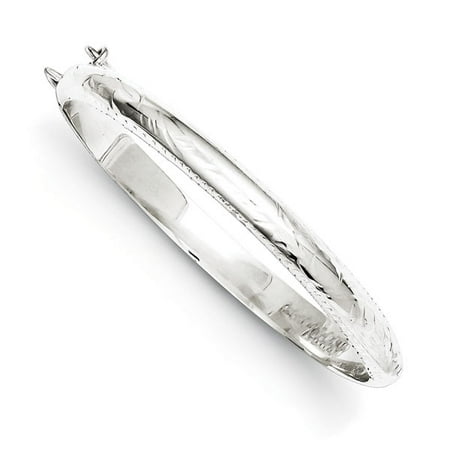 Sterling Silver 5mm Baby Hinged Bangle Bracelet
