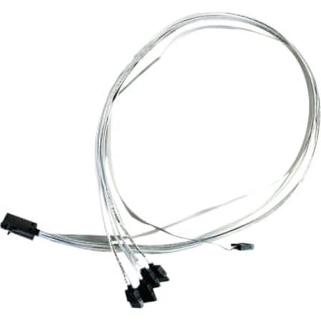 UPC: 0760884157046 | 0.8M INT MINI 4SAS HD SFF-8643 TO 4SATA SFF-8448 FAN-OUT CABLE