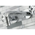 thumbnail image 4 of Kingston Brass KS8121RX Belknap Double-Handle 3-Hole Wall Mount Bathroom Faucet in Polished Chrome, 4 of 8