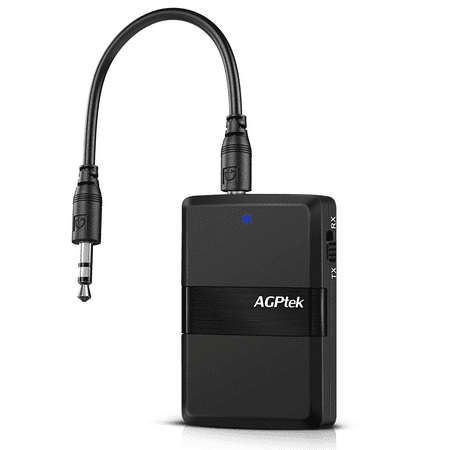 AGPTEK Bluetooth 4.1 Transmitter/Receiver for Home/Car Stereo System, iPhone, Headphones, Speakers, iPod,Tablets, (Best Bluetooth Speaker For Car Iphone)