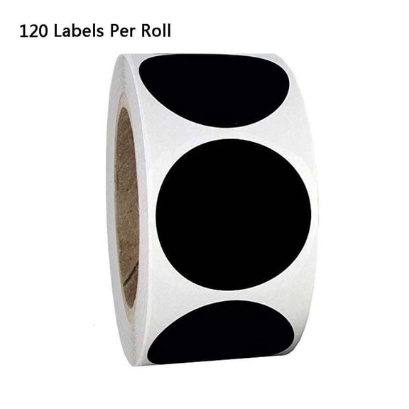 120pcs/roll Label Round Chalkboard Sticker Kitchen Labels for Canning Jars