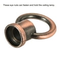 thumbnail image 5 of Unique Bargains 15kg Load 29x35mm M10 Thread Ring Shape Female Loop Eye Nut Red Bronze 2 Pack, 5 of 5