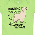 thumbnail image 4 of Inktastic Auntie's You Say Alpaca My Bags Boys or Girls Baby Bodysuit, 4 of 5