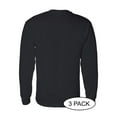 thumbnail image 3 of GILDAN G540 ADULT HEAVY COTTON 5.3 OZ. LONG-SLEEVE T-SHIRT, Black, S, Pack Of 3, Mens Workout Shirts, 3 of 3