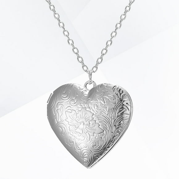 Minkissy Pictures Locket Necklace Necklace with Photo Inside 1Pcs Jewelry