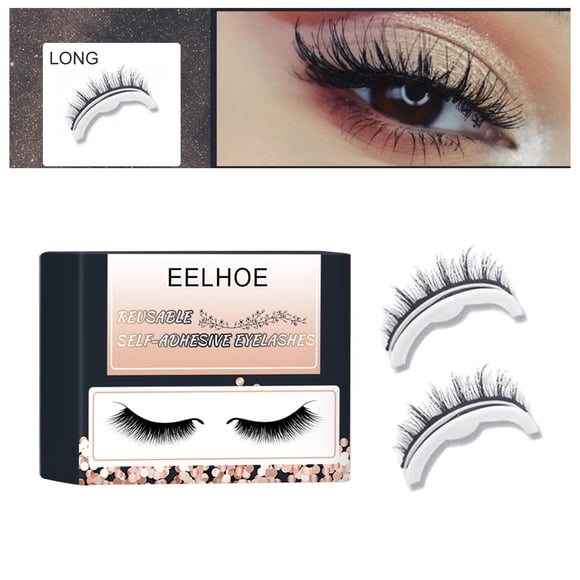 Pestañas postizas naturales Macarena reutilizables Estilo largo y delgado