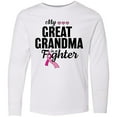 thumbnail image 3 of Inktastic Breast Cancer Awareness My Great Grandma is a Fighter Long Sleeve Youth T-Shirt, 3 of 5