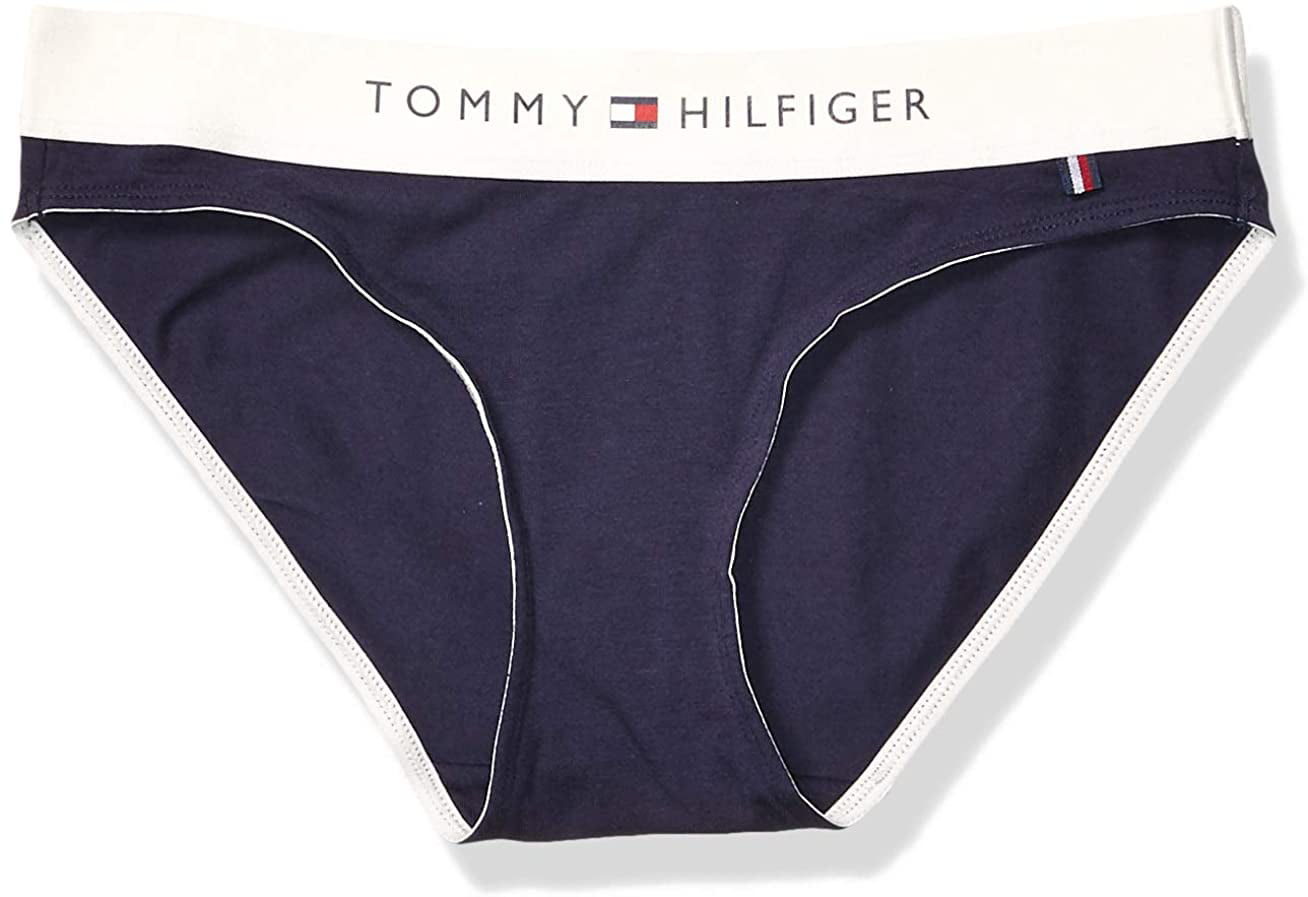 Tommy Hilfiger Women's Cotton Bikini Underwear Panty, Peacoat Blue, X ...
